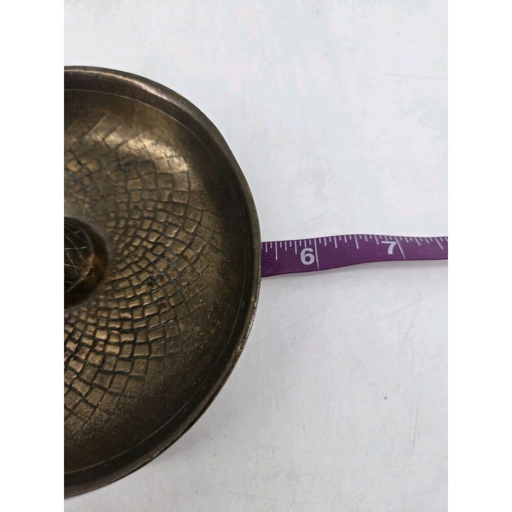 Vtg 1946 Russwood Sombrero Solid Cast Bronze Trinket Dish Jewelry Holder 5" - Picture 10 of 13